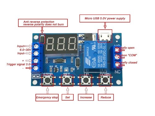 30v relay module switch - 6-30v,