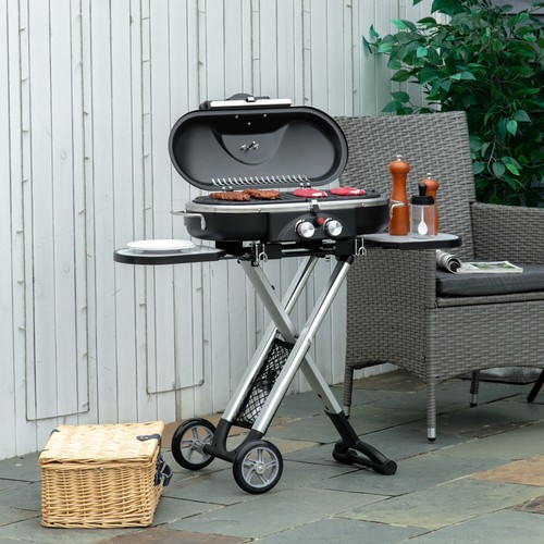Foldable gas garden barbecue - gas,