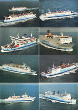 8 x Sealink British Ferries Postcards. Vessels Listed In Description. Unposted