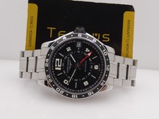 LONGINES ADMIRAL GMT AUTOMATICO 42MM L3.668.4 WITH BOX '2000S ACCIAIO OROLOGIO