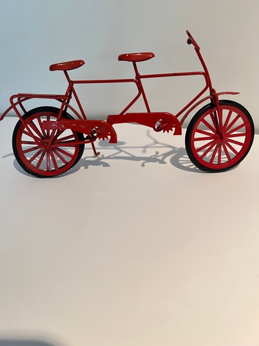 Miniature red metal tandem - metal,