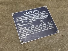 Repro Caution Data Plate
