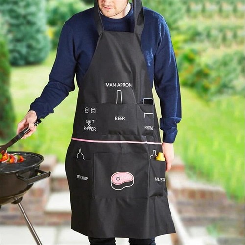 New funny man apron bbq - man, grill