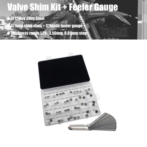 Valve shims kit feeler gauge - kit,