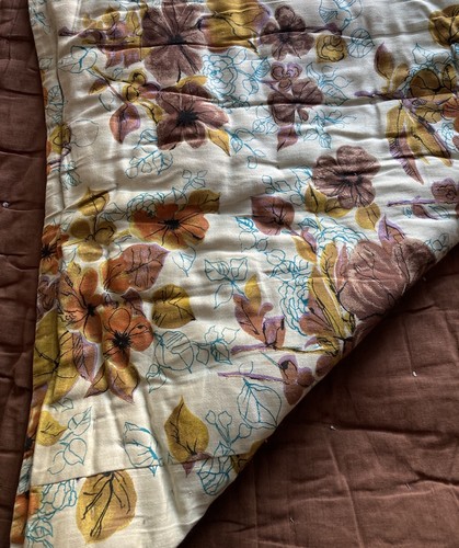 Vintage 1950s eiderdown - 1950s, floral