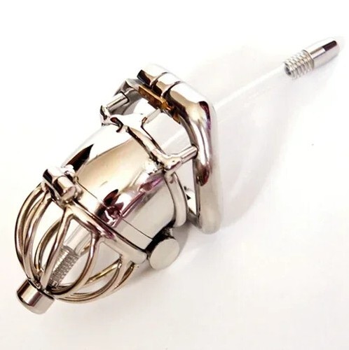 Double lock chastity cage - chastity,