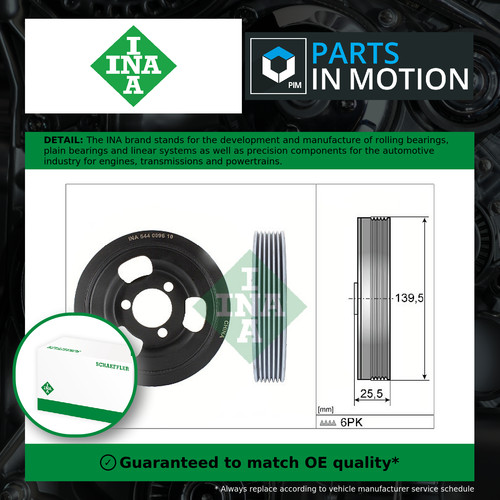 Crankshaft pulley fits - crankshaft,