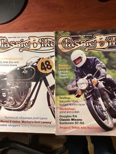 Classic bike magazines x2 September August 1985 Triumph trw BSA B33 Morgo Triton
