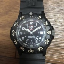 LUMINOX Watch with box 3000/3900 V3 black Quartz Water Resistant SWISS MADE