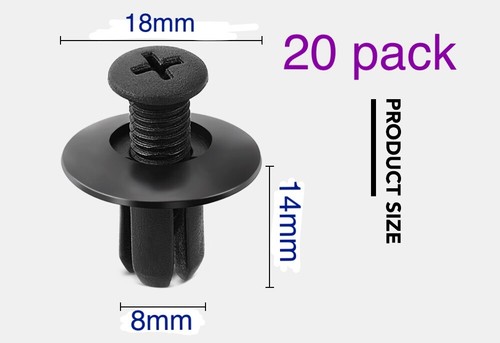 Pcs 8mm plastic - 20, rivets