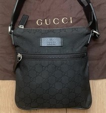 Black Gucci Messenger Bag 100%