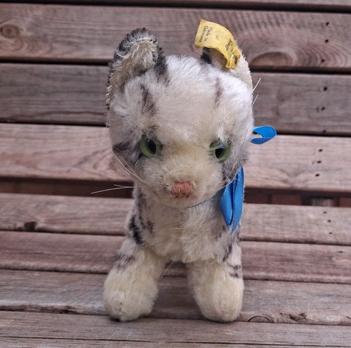 Steiff tabby cat kitten - cat,