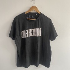 Radiohead Backwards T Shirt Men’s XL Extra Large Grey Tour WASTE Band Concert