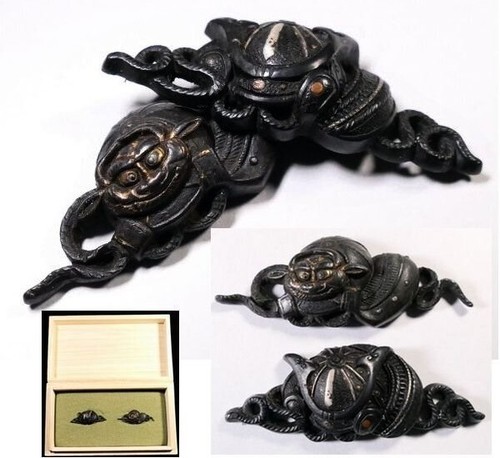 Menuki samurai kabuto armor - samurai,