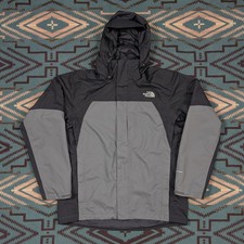 North Face Hyvent Waterproof 2-in-1 Technical Parka Jacket Men Sz M Gray Black