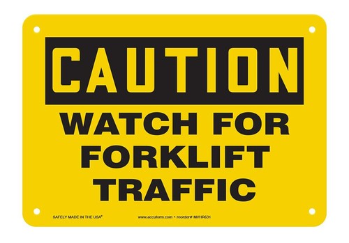Accuform caution watch - accuform"caution, for