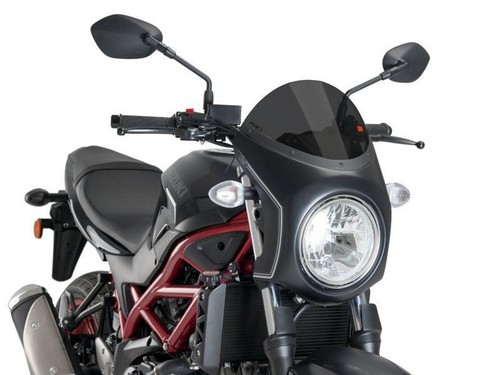 Puig retro black semi fairing - retro,