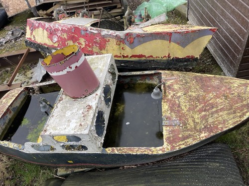 Vintage fairground ride boat - vintage,
