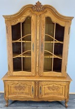 Bookcase Vintage French Louis XIV Style Display Cabinet Sideboard LOT 4479