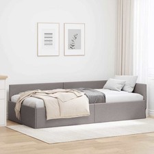 Corner Bed Frame Taupe 80 x