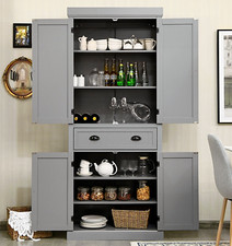 Tall kitchen larder cupboard - kitchen,