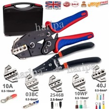 9" Ratchet Crimper Plier Cable