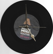 DEPECHE MODE - MASTER AND SERVANT 7" VINYL RECORD WALL CLOCK