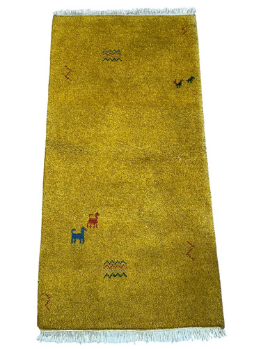 Oriental carpet hand knotted