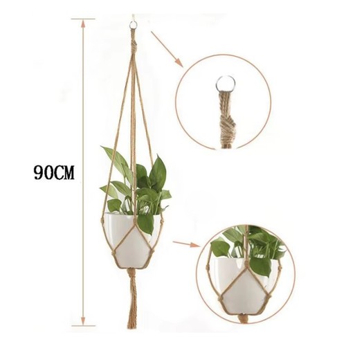 Macrame plant hanger cotton - macrame,