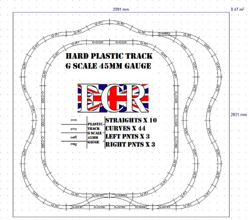 Garden scale 45mm gauge rail - gauge,