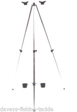 2025 PARKER 3ft-6ft TELESCOPIC TRIPOD TWIN V-HEAD & CUPS SEA FISHING ROD REST