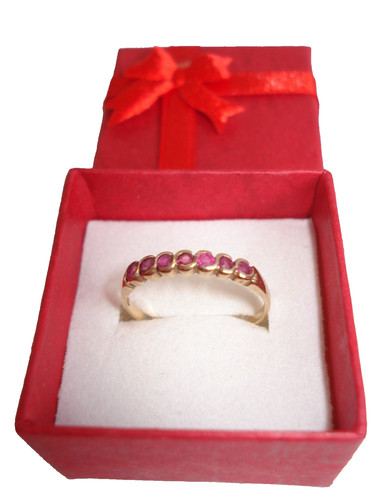 9ct yellow gold ruby eternity