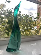 Green Murano sty Hand Blown
