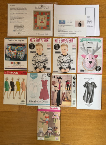 Paper sewing patterns - x,