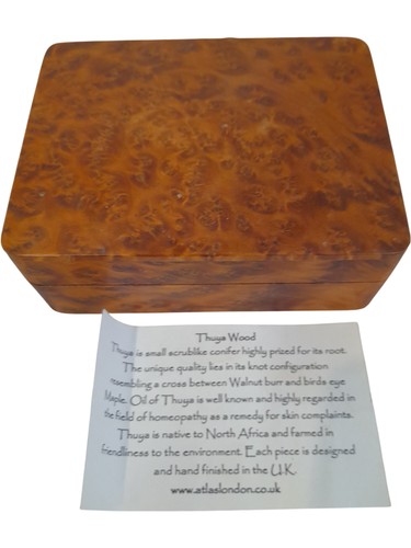Thuya wood jewellery box - thuya,