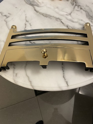 Brass and cast iron fire - brass, front