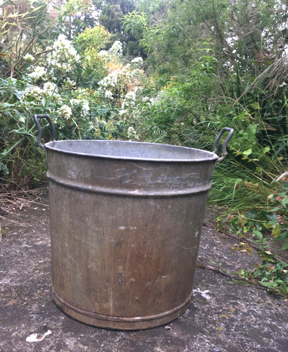 Tall galvanised zinc - zinc, metal