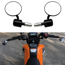 Motorcycle 7/8'' Handle Bar End Mirrors For Honda Shadow 750 1100 ACE Grom 125