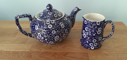 Calico burleigh teapot and - calico,