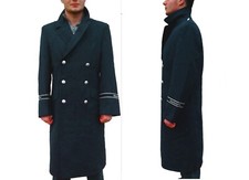 90s German Luftwaffe Air Force Gaberdine Trench coat greatcoat overcoat Armbands