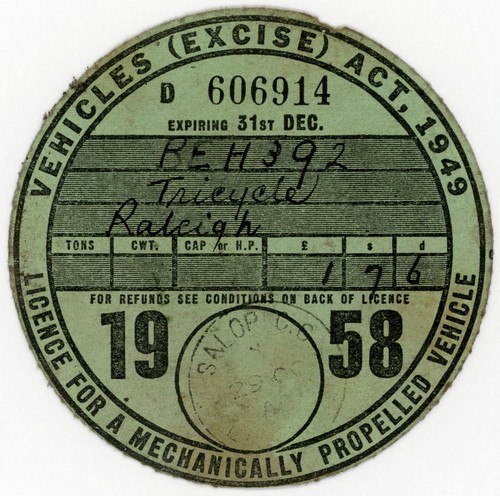 Revenue car tax - revenue, :