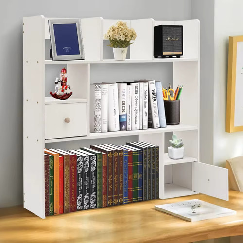 Tier desktop bookshelf white - bookshelf,