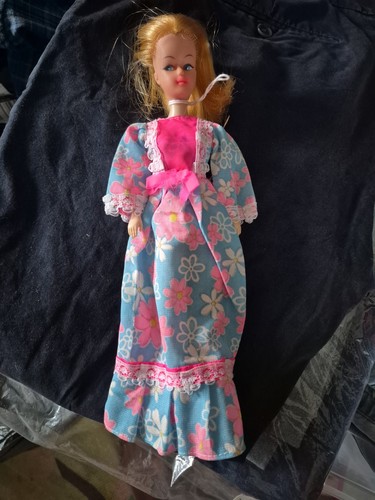 Vintage old doll - doll, floral