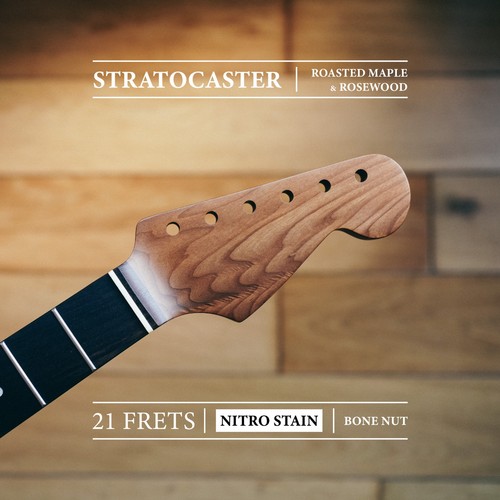Stratocaster neck roasted - stratocaster, –