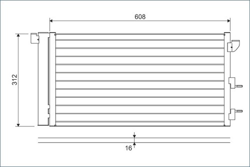 818005 valeo condenser - 818005, condenser,