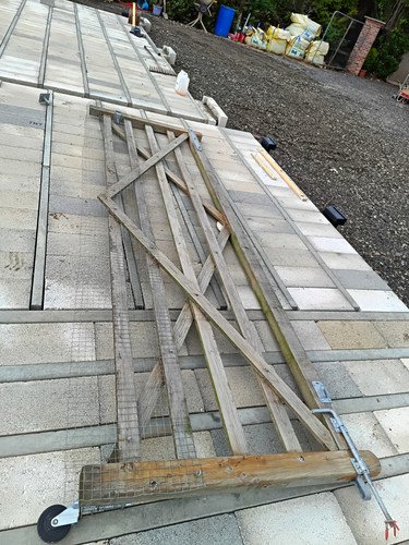Heavy duty wooden gate metal - gate,