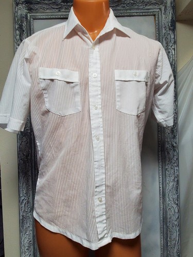 Vtg 70s shirt men - vtg, white