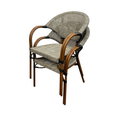 Rattan garden armchairs - rattan,