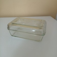 Pyrex Clear Glass Butter Dish