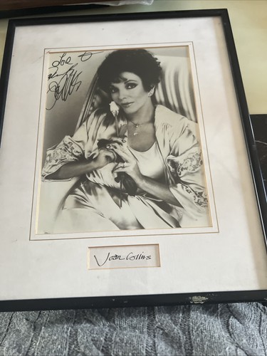 Joan collins signed picture - joan,